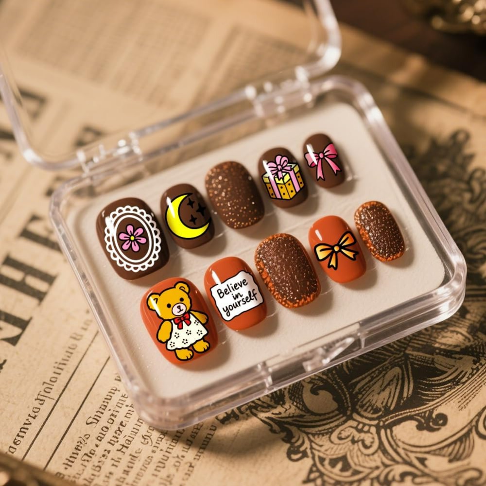 3pcs Cute Bear Nail Stamping P - Nail Stamping Plate recension och pris
