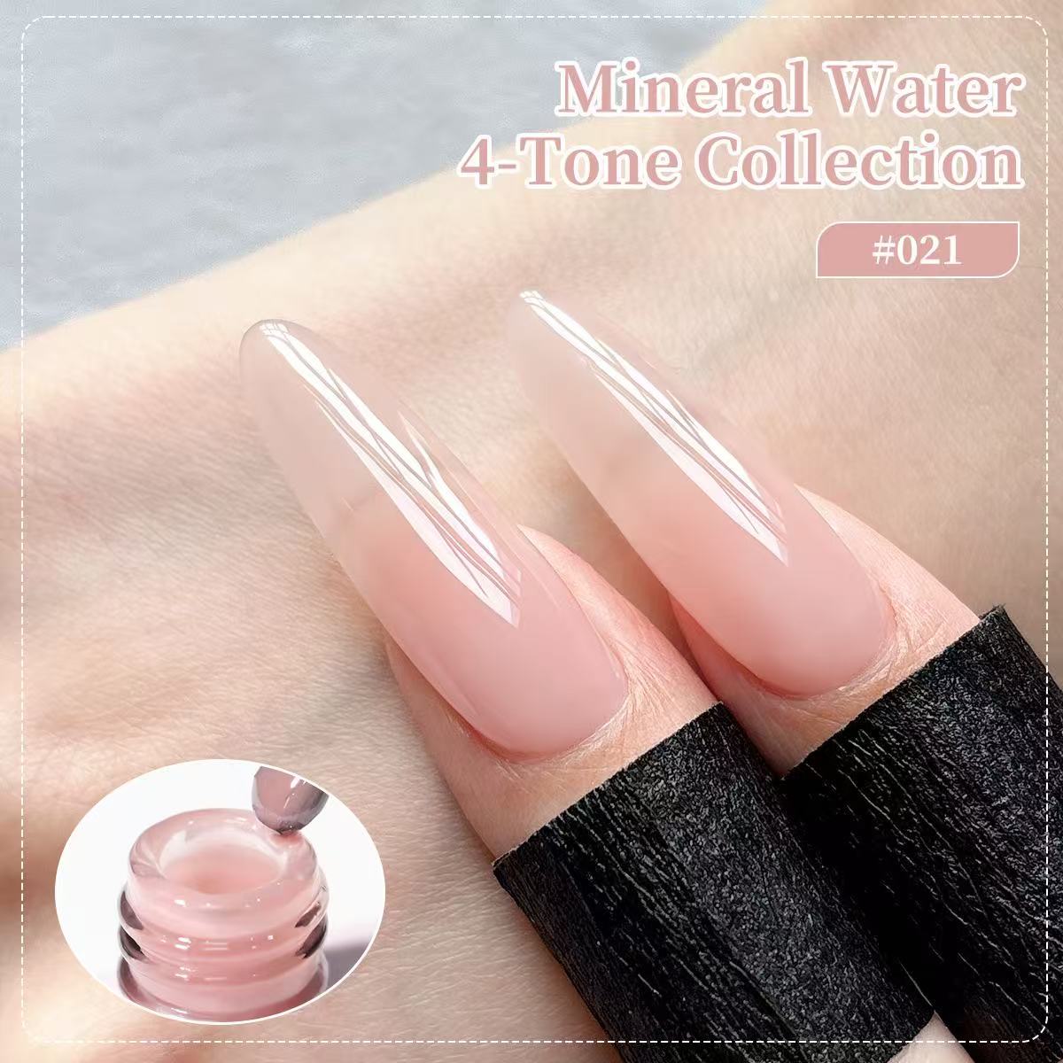 XEIJAYI 4 Colors Jelly Gel Nai - Nail Art Natural Pink recension och pris