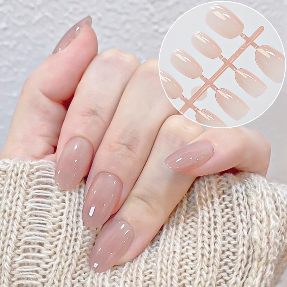 150pcs Fashion Glossy Finish F - Nail Art Natural recension och pris