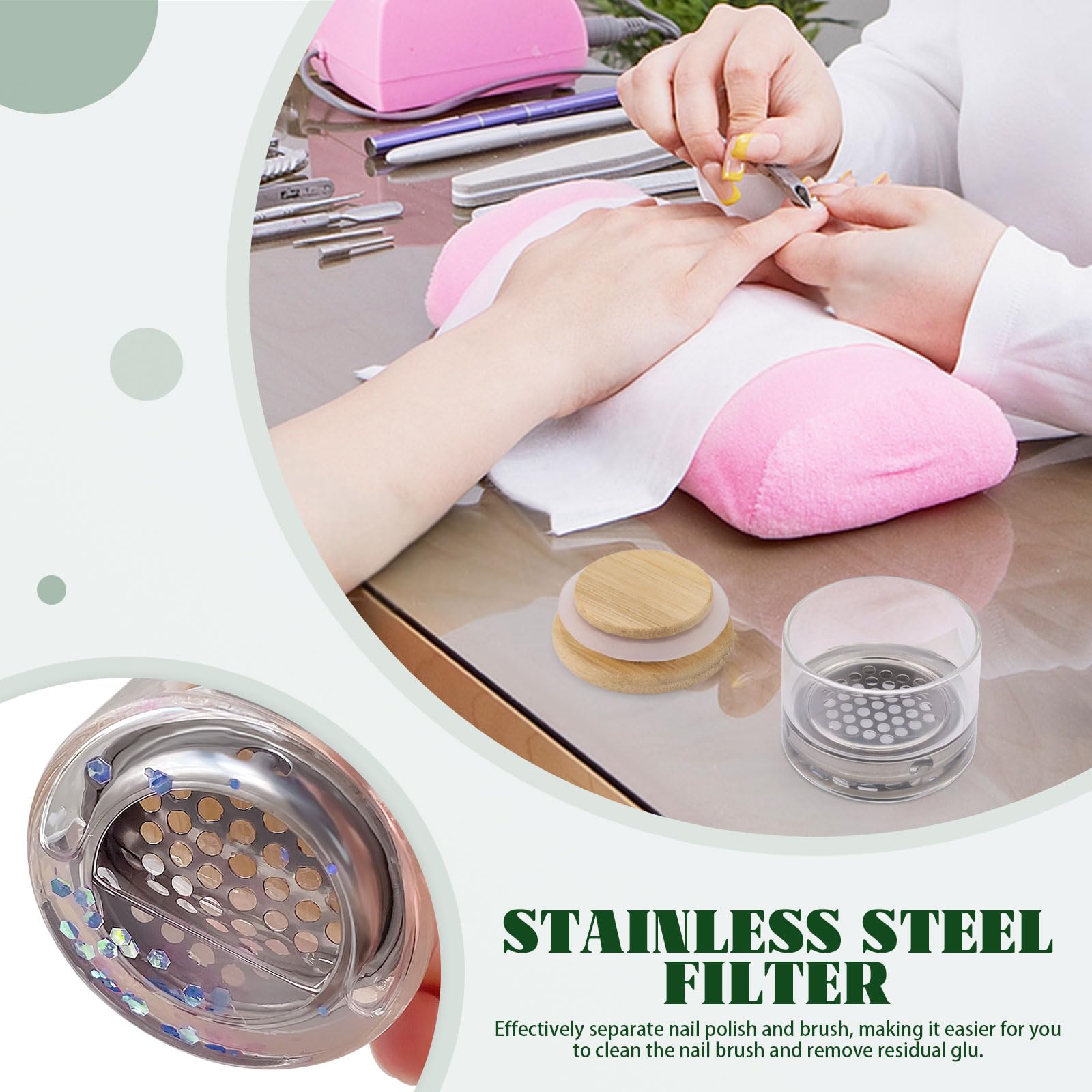 Nail Art Brushes Washing Cup N - Nail Art Kaki recension och pris