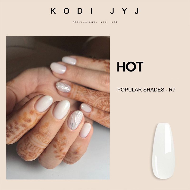 Milky White Rubber Base Gel Po - Nail Art Natural Pink recension och pris