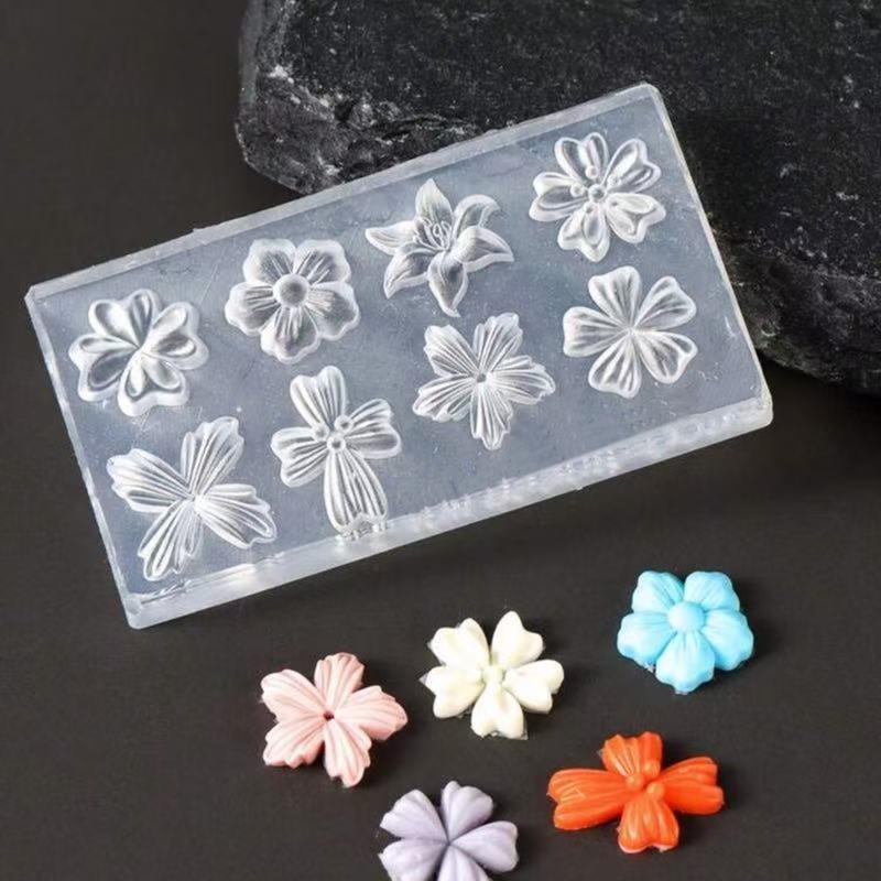 New Flower Nail Art Mold 3D Si - Nail Stamping Plate recension och pris