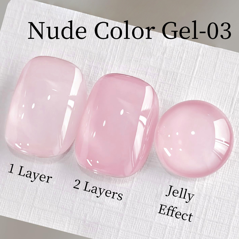 AWStorG 15ml Jelly Nude Pink T - Nail Art Natural Pink recension och pris
