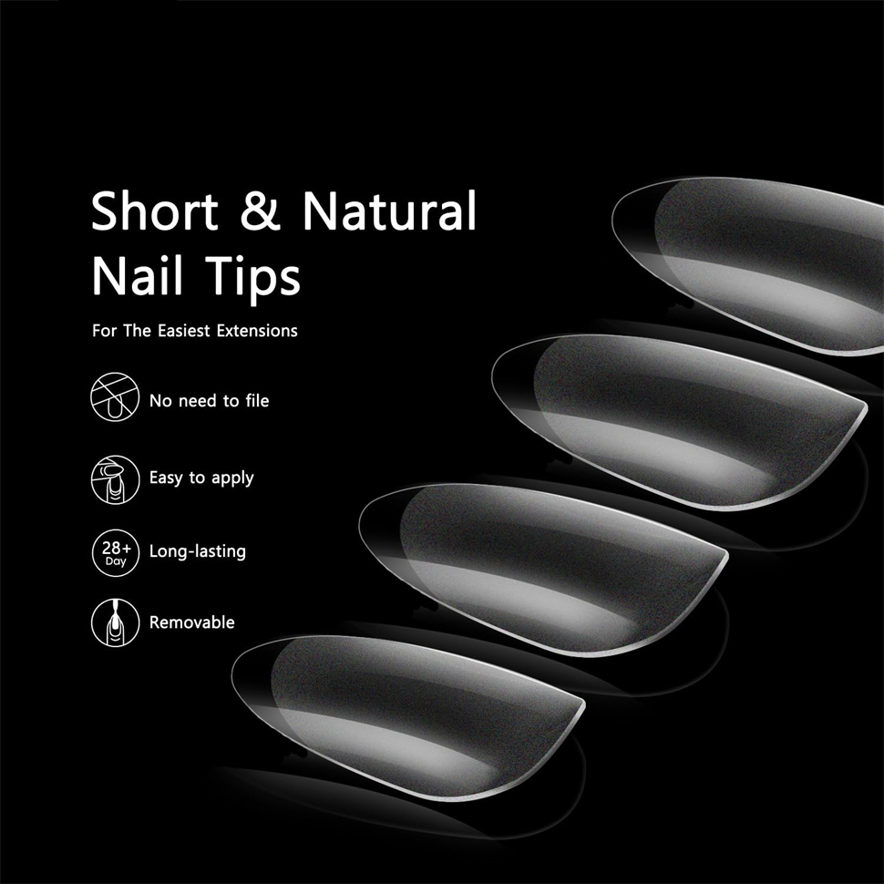 600 PCS Soft Gel X Nail Tips S - Nail Art Xs recension och pris