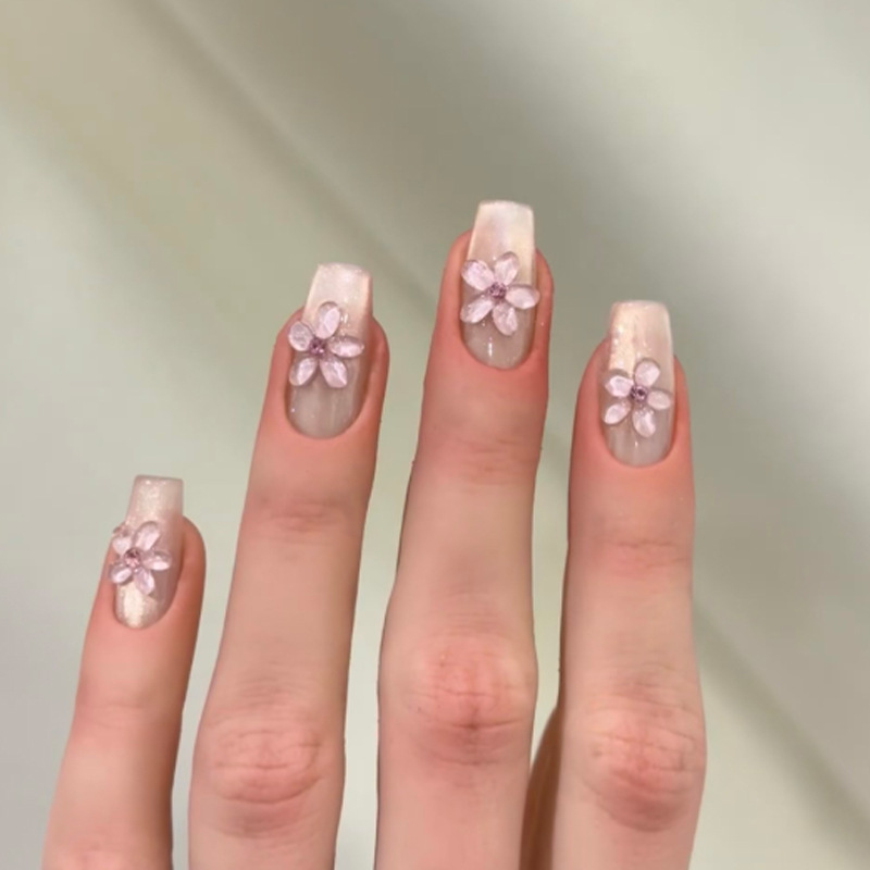 24Pcs Mid-length Ballet Fake N - Nail Art Xs recension och pris