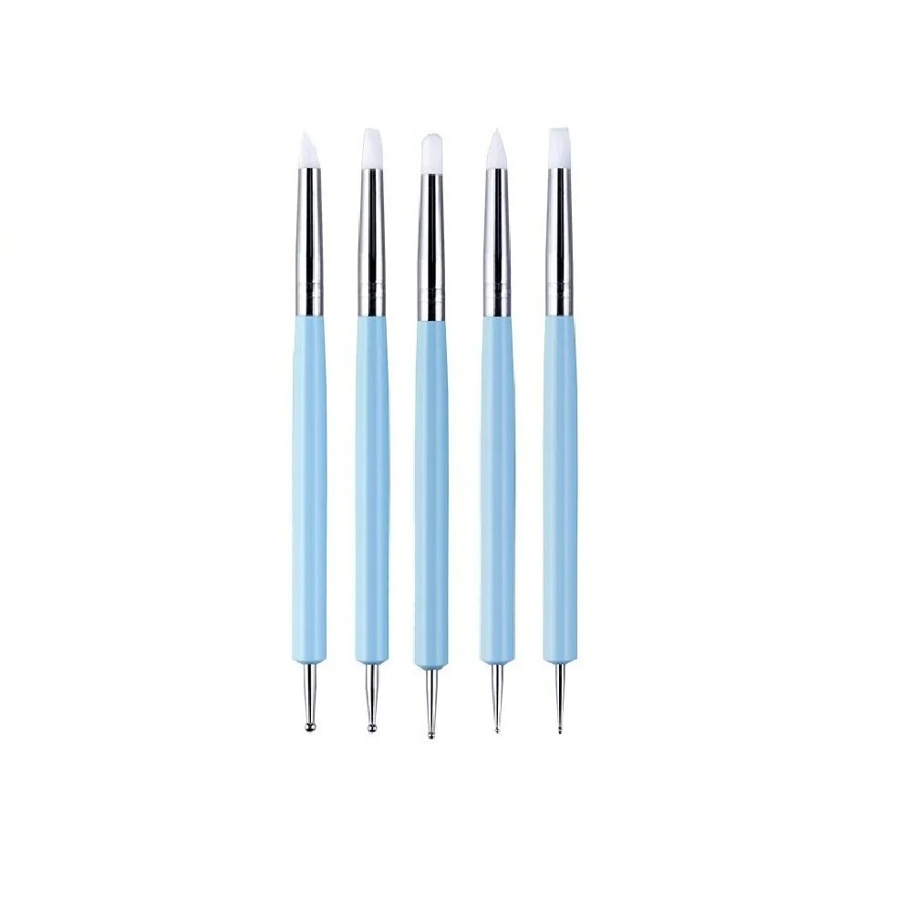 5PCS Silicone Clay Sculpting T - Nail Art Kaki recension och pris