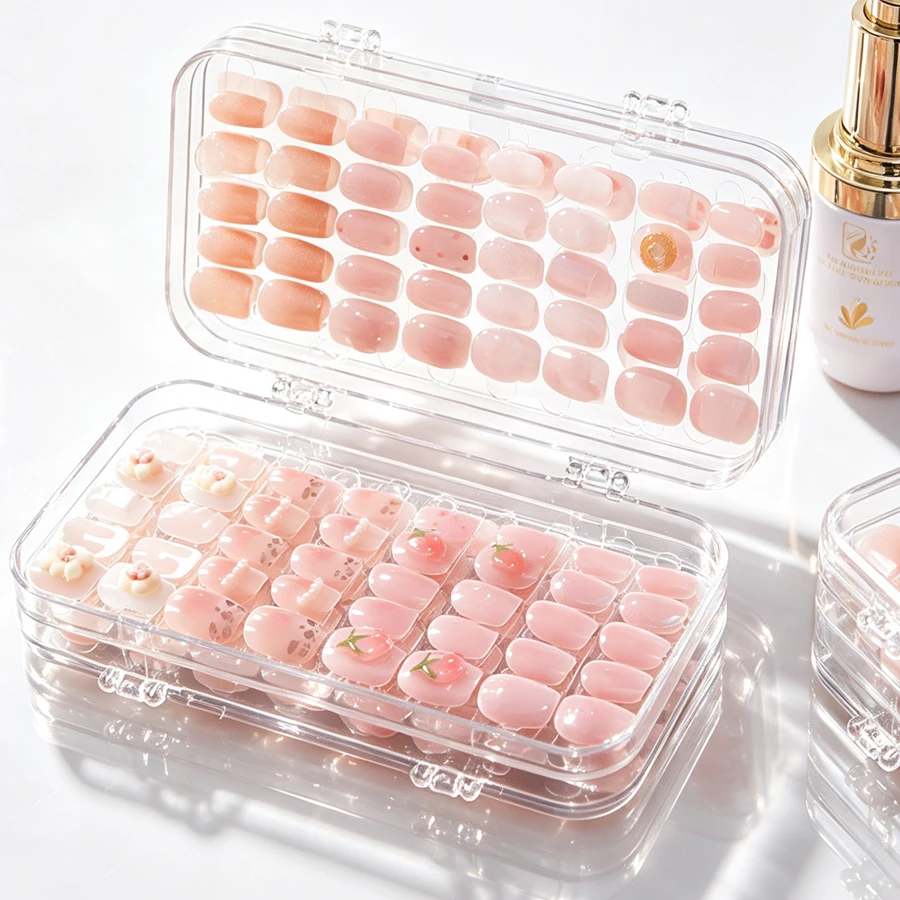 Clear Foldable Press On Nail S - Nail Art Kaki recension och pris