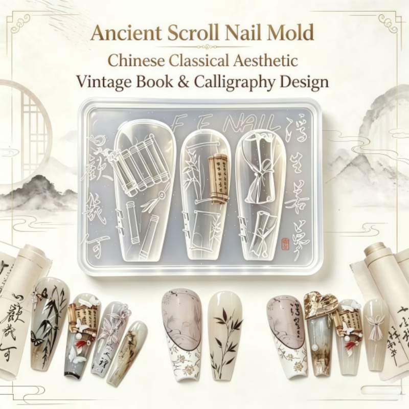 Chinese Ancient Style Book Scr - Nail Stamping Plate recension och pris