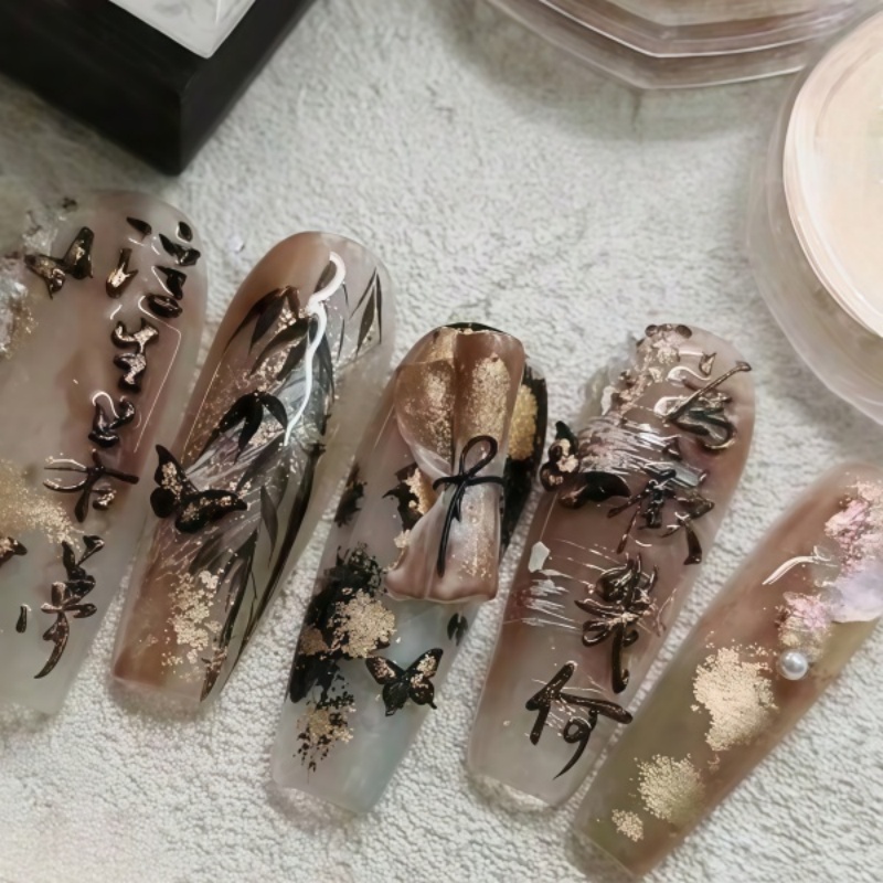Chinese Ancient Style Book Scr - Nail Stamping Plate recension och pris
