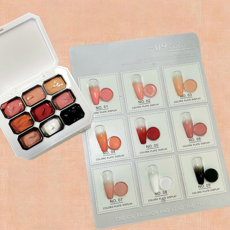 1pc Solid 9-grid Nail Patting  - Nail Art Painting recension och pris