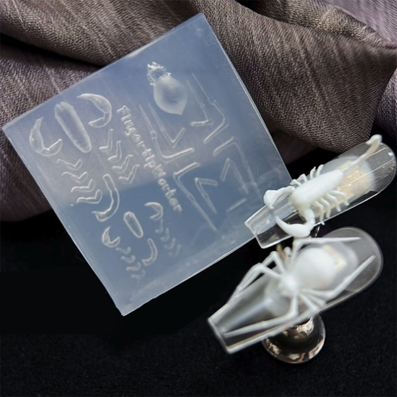 3D Spider Scorpion Silicone Na - Nail Stamping Plate recension och pris