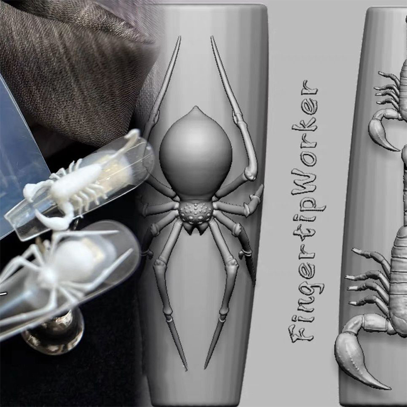 3D Spider Scorpion Silicone Na - Nail Stamping Plate recension och pris