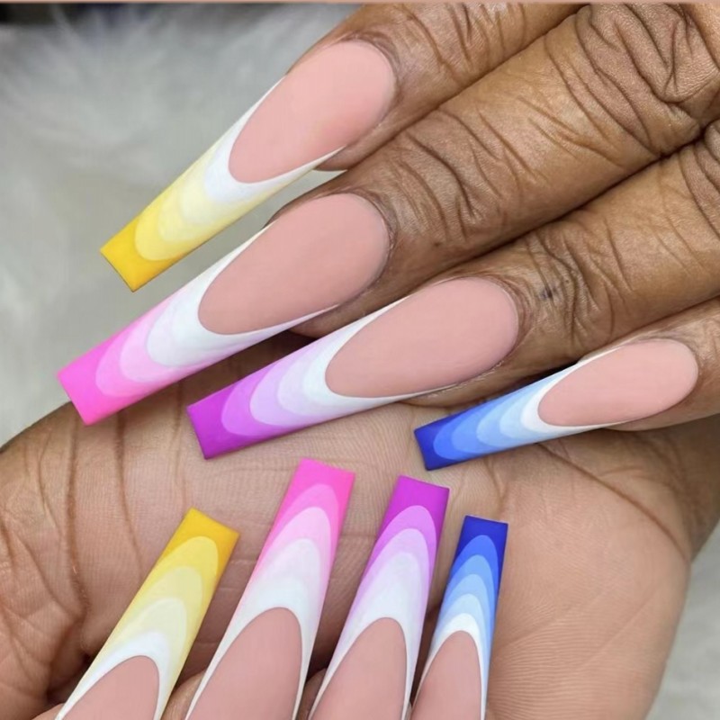 Short Medium fake nails for wo - Nail Art Press On recension och pris