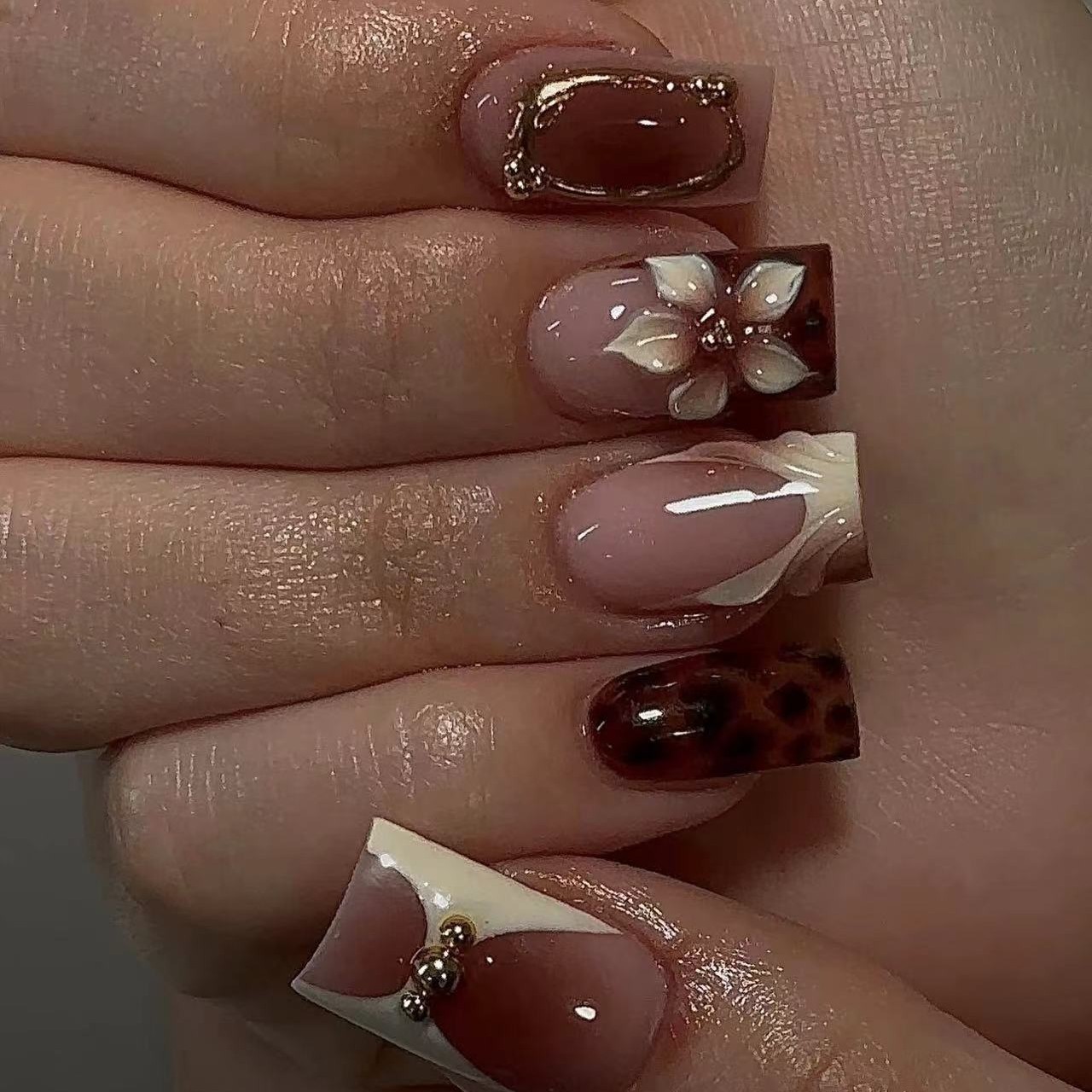 Short square fake nails for wo - Nail Art Press On recension och pris