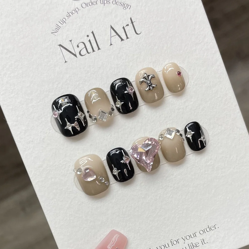 Handmade Short Press on Nails  - Nail Art Xs recension och pris