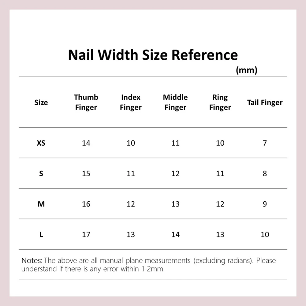 Handmade Short Press on Nails  - Nail Art Xs recension och pris