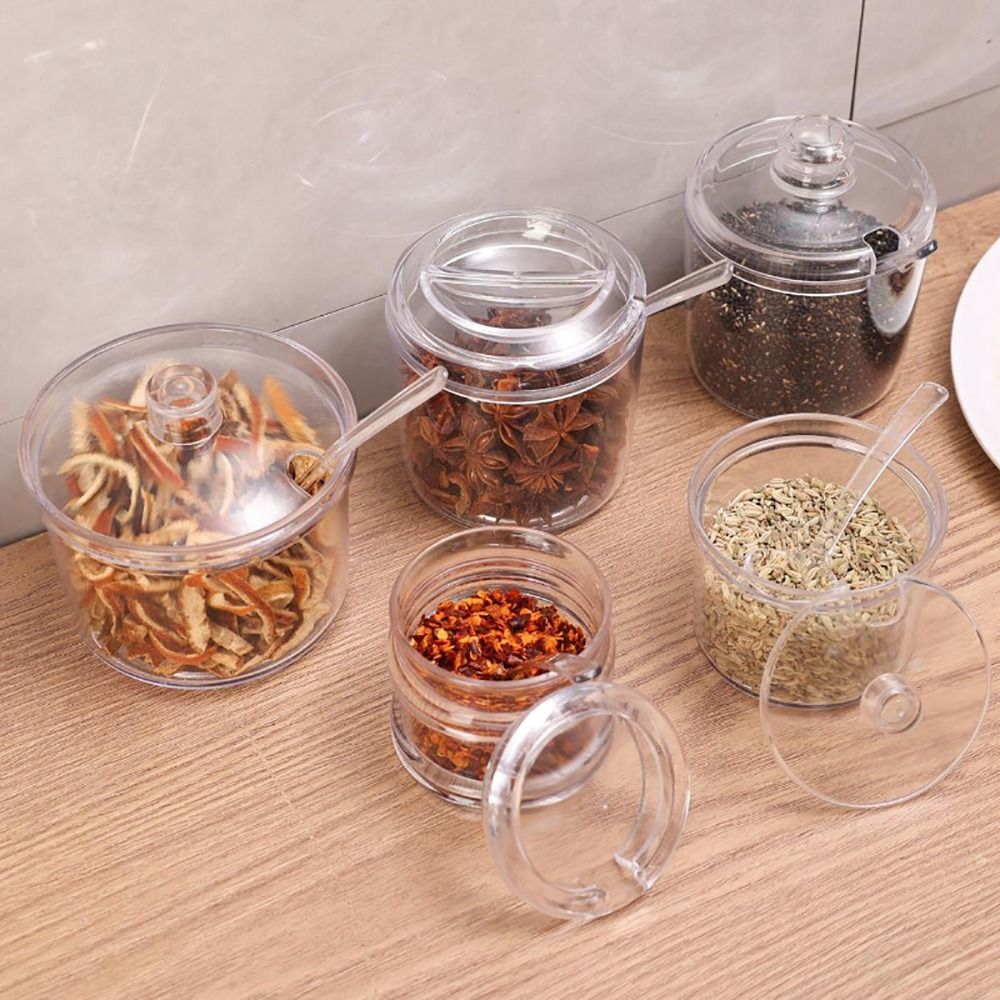 1Pcs New Transparent Spices Bo - Acrylic Powder Clear recension och pris