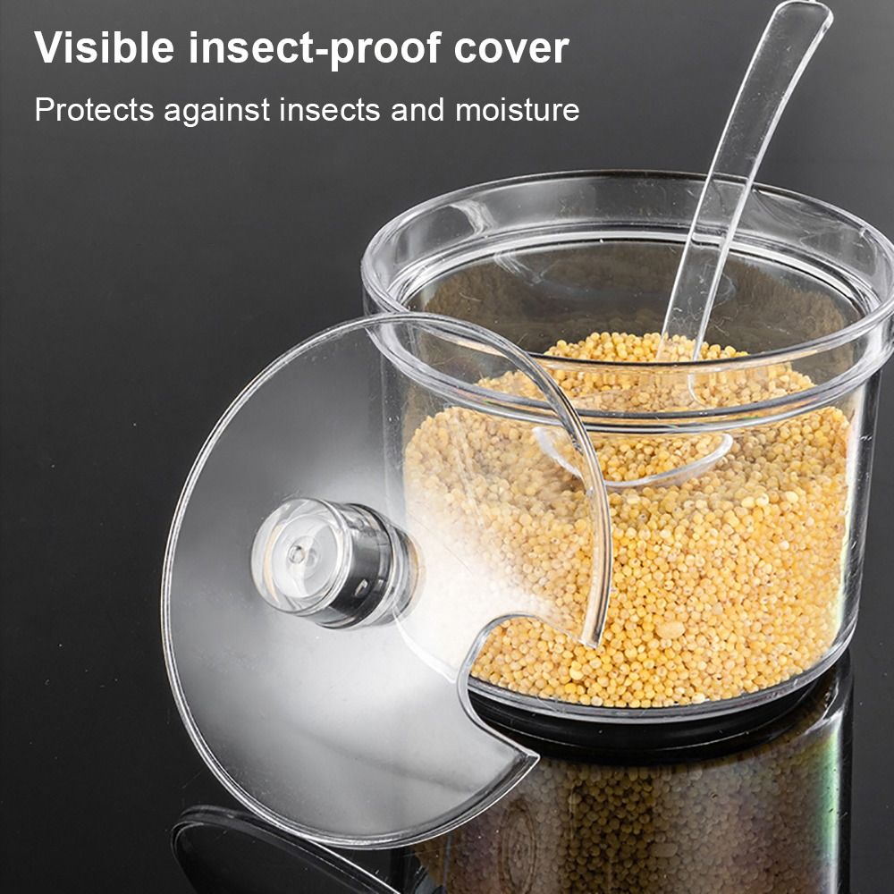 1Pcs New Transparent Spices Bo - Acrylic Powder Clear recension och pris
