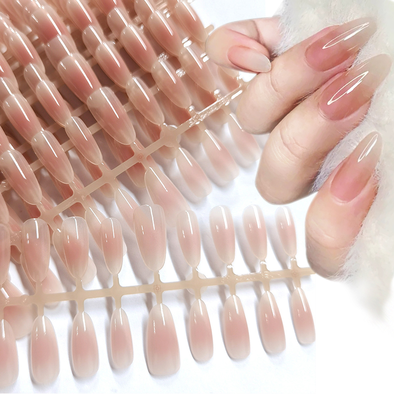 30Pcs Nude Color Fake Nail Fas - Nail Art Xs recension och pris
