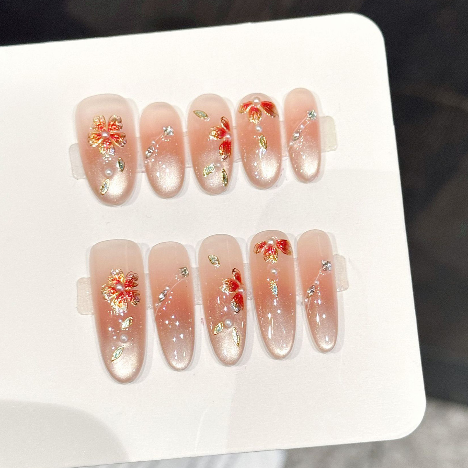 10pcs Handmade Fake Nails Pres - Nail Art Press On recension och pris