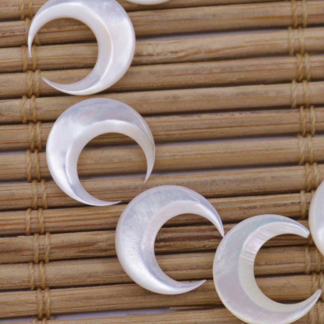 10 PCS Nail 3D Art Moon Shape  - Nail Art Natural recension och pris