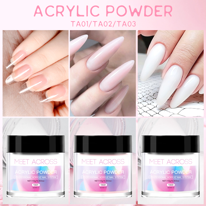 MEET ACROSS Acrylic Powder Cry - Acrylic Powder Clear recension och pris