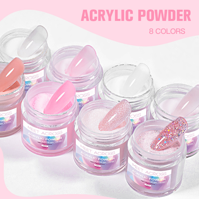 MEET ACROSS Acrylic Powder Cry - Acrylic Powder Clear recension och pris